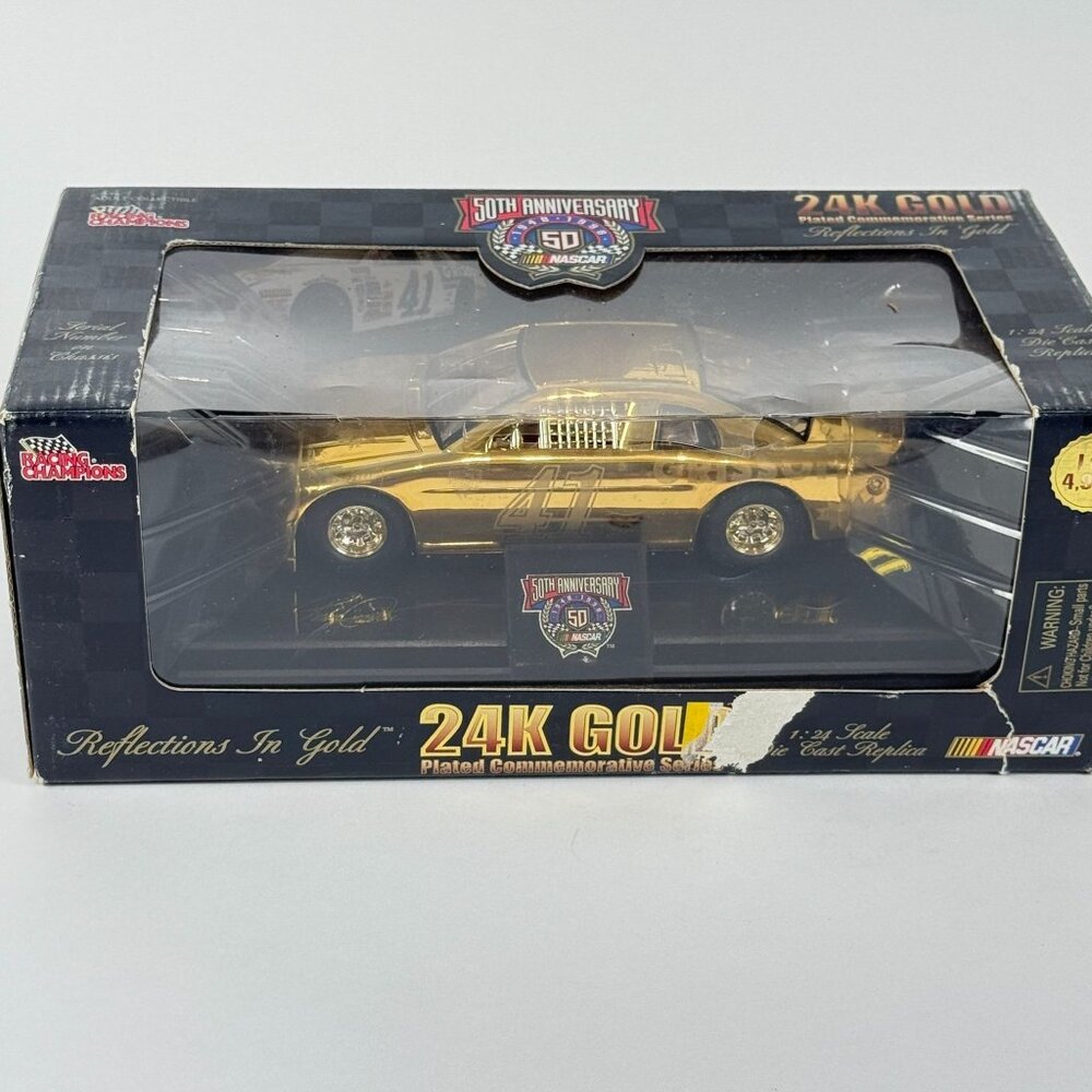 Vtg Racing Champions 1998 Gold NASCAR 50th Anniv Monte Carlo Wally Dallenbach